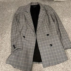 Rachel Zoe faux button long blazer